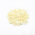 Venda quente Metade Rodada Flat Back Plastic Pearls Beads e Pedrinhas para Artesanato, A5-Bege AB